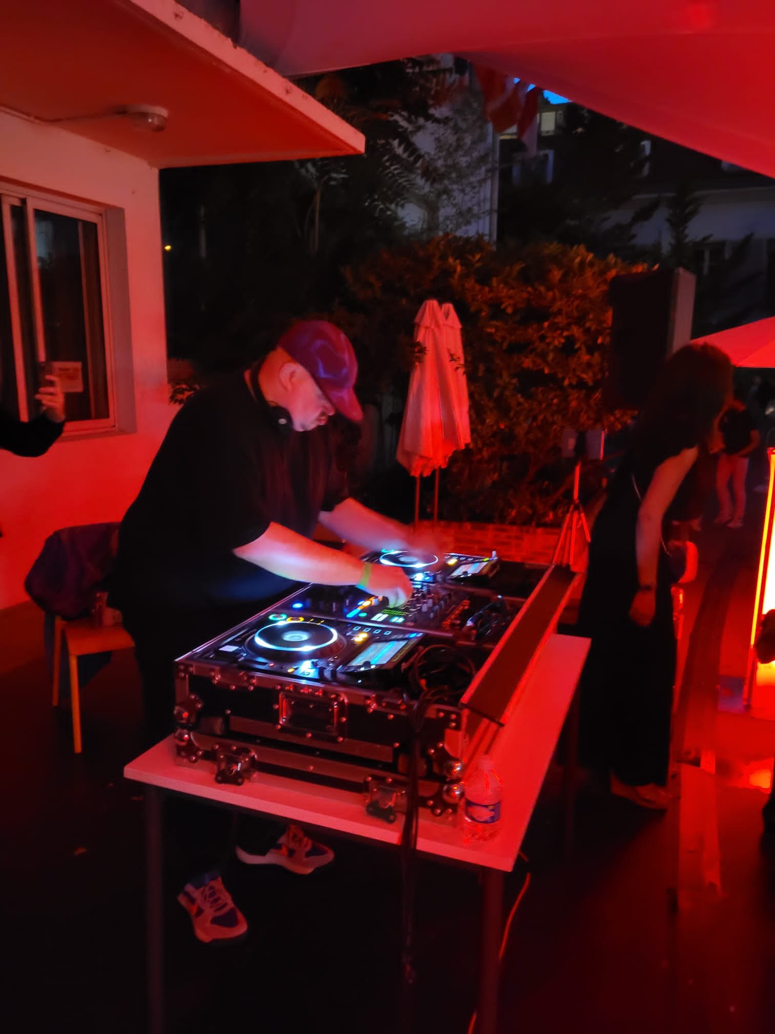 DJ Teki Latex (Class of 1996) performing live for Alumni Night at École Jeannine Manuel